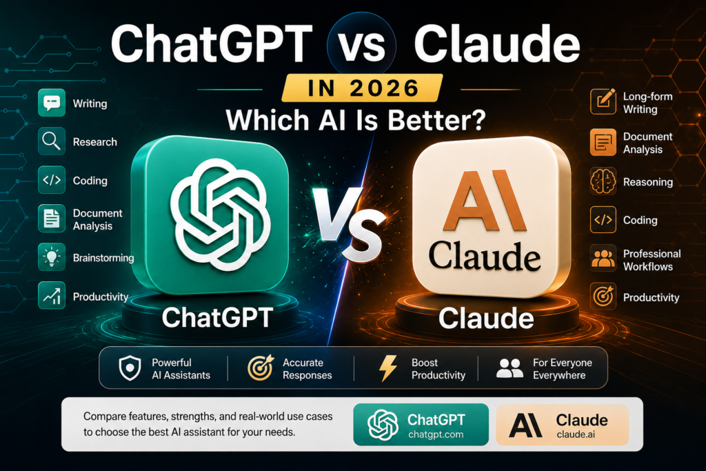 ChatGPT vs Claude in 2026 AI comparison