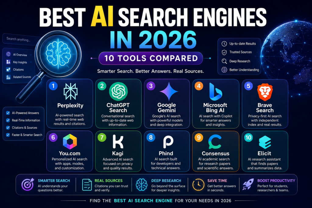 Best AI Search Engines in 2026